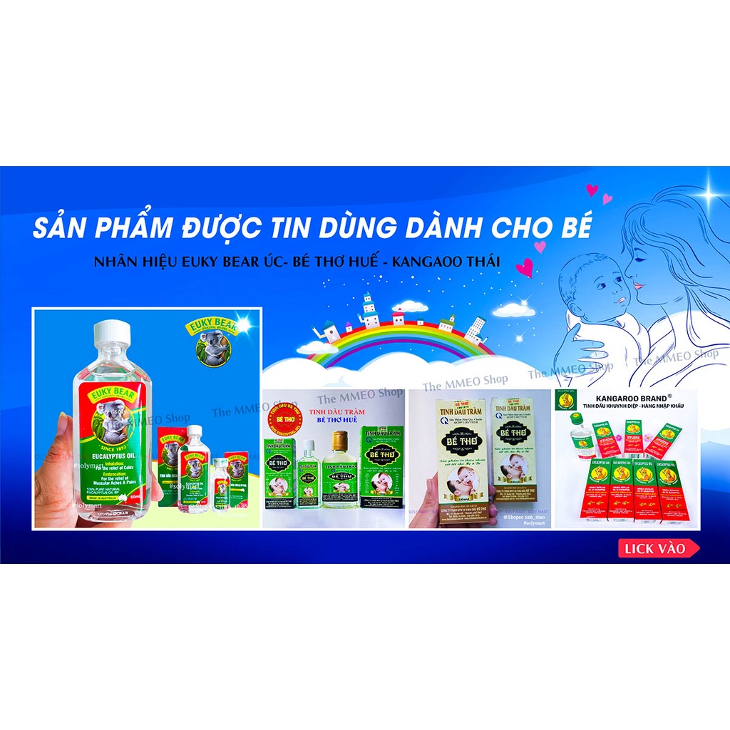 Tinh dầu tràm Bé Thơ loại tốt nhất – Chính hãng có tem và chứng nhận