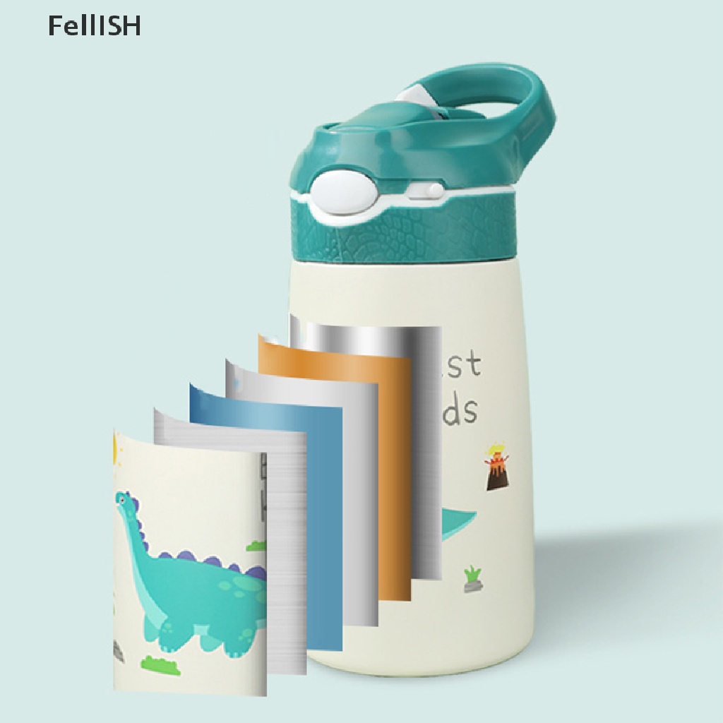 Bình Nước Giữ Nhiệt Bằng Thép Không Gỉ Có Nắp Hình Khủng Long Dành Cho Trẻ Em 439br