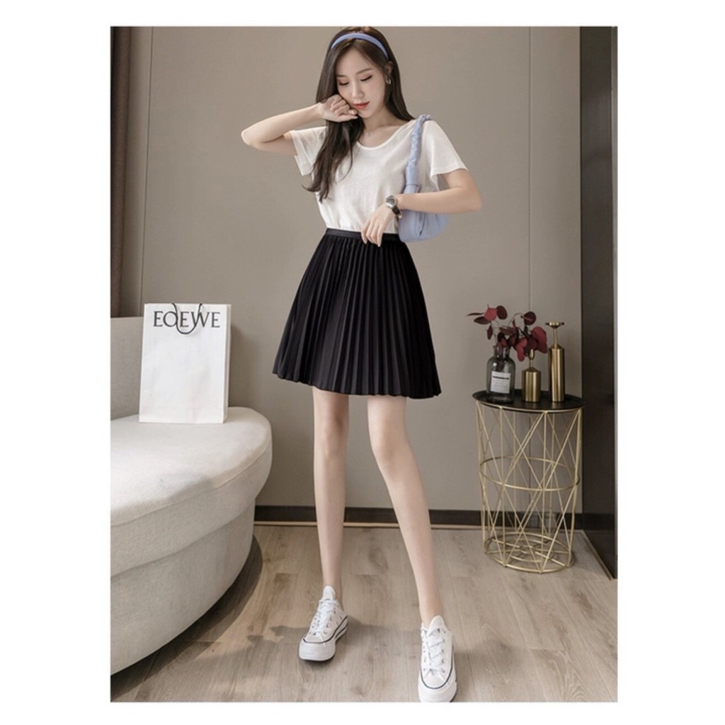 Chân Váy Xòe Dập Ly Siêu Cute