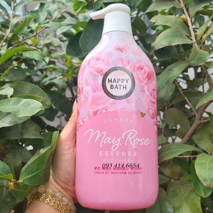 Sữa Tắm Happy Bath 900ml Hàn Quốc _ Hoa Hồng