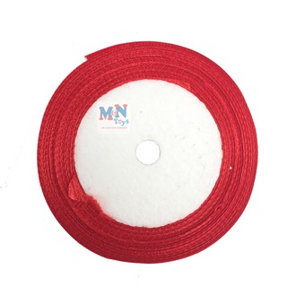 ruy băng lụa 2 cm dài 22m màu đỏ
