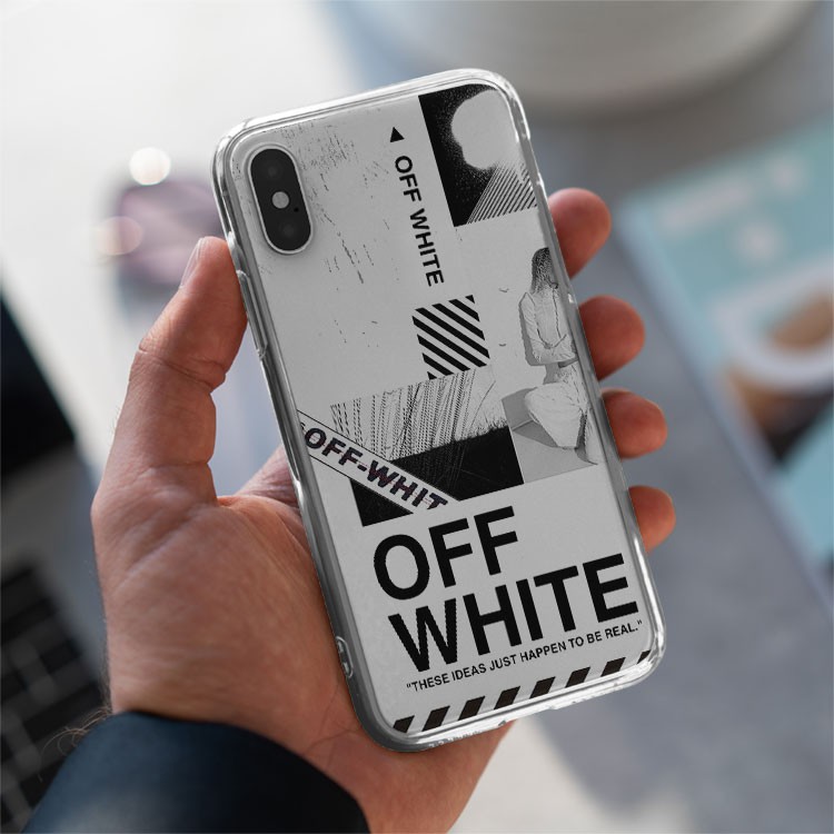 Ốp lưng OFF-White BE REAL JUST HAPPEN cho Iphone 5 6 7 8 Plus 11 12 Pro Max X Xr OFFPOD00074