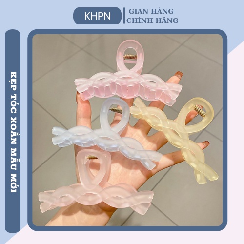Kẹp tóc hàn quốc thiết kế dạng soắn sang trọng dành cho nàng