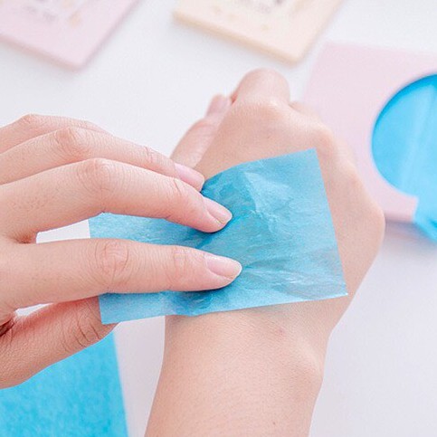 Giấy thấm dầu pilu một gói khoảng 40 tờ thấm dầu giảm nhờn trên da không bụi giấy gây bí lỗ chân lông | BigBuy360 - bigbuy360.vn