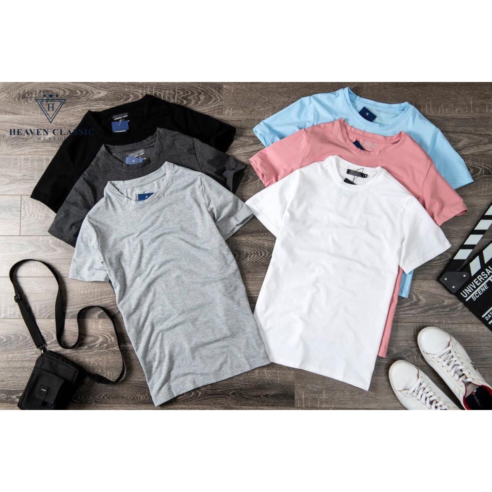 Áo Thun Cộc Tay Cổ Tròn Nam, Chất Thun, Dáng Đẹp, Slimfit, Co Dãn 4 Chiều, Thấm Hút Mồ Hôi