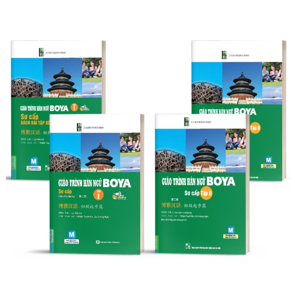 Sách - COMBO Giáo Trình Hán Ngữ Boya Sơ Cấp
