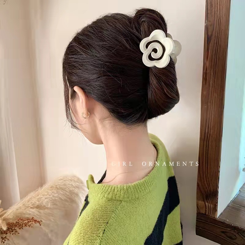 Kẹp Tóc Bằng Nhựa Acrylic Mờ Phong Cách Hàn Quốc Dễ Phối Đồ Dành Cho Nữ