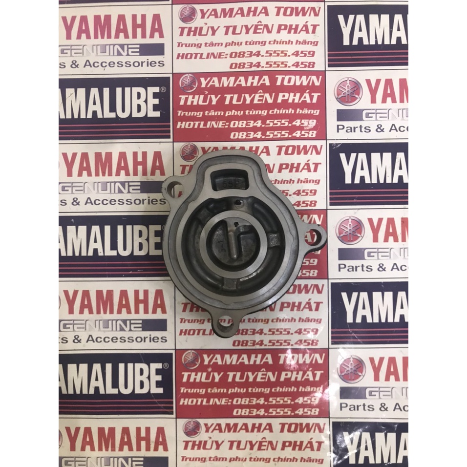 Nắp che bộ lọc dầu - nhớt đen nhám ex 135 đời 5 số - ex 150 - ex 155 zin chính hãng yamaha