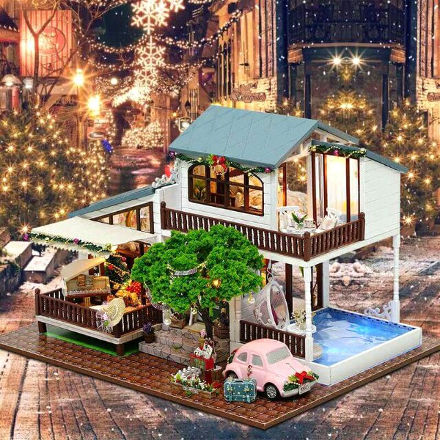 Mô hình nhà gỗ búp bê dollhouse DIY – A039 London Holiday