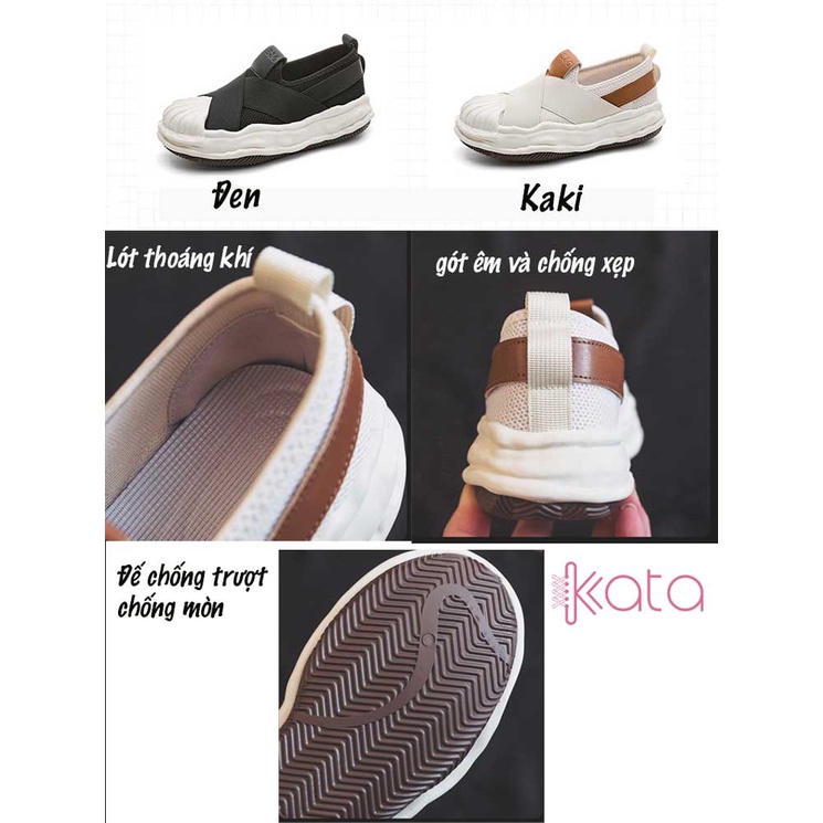 Giày slip on đế bánh mì nữ kata 11571