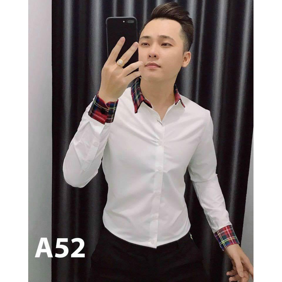 Áo sơ mi nam dài tay IN họa tiết vải lụa mịn chống nhăn mẫu mới nhất giá rẻ cao cấp AHFASHION | BigBuy360 - bigbuy360.vn