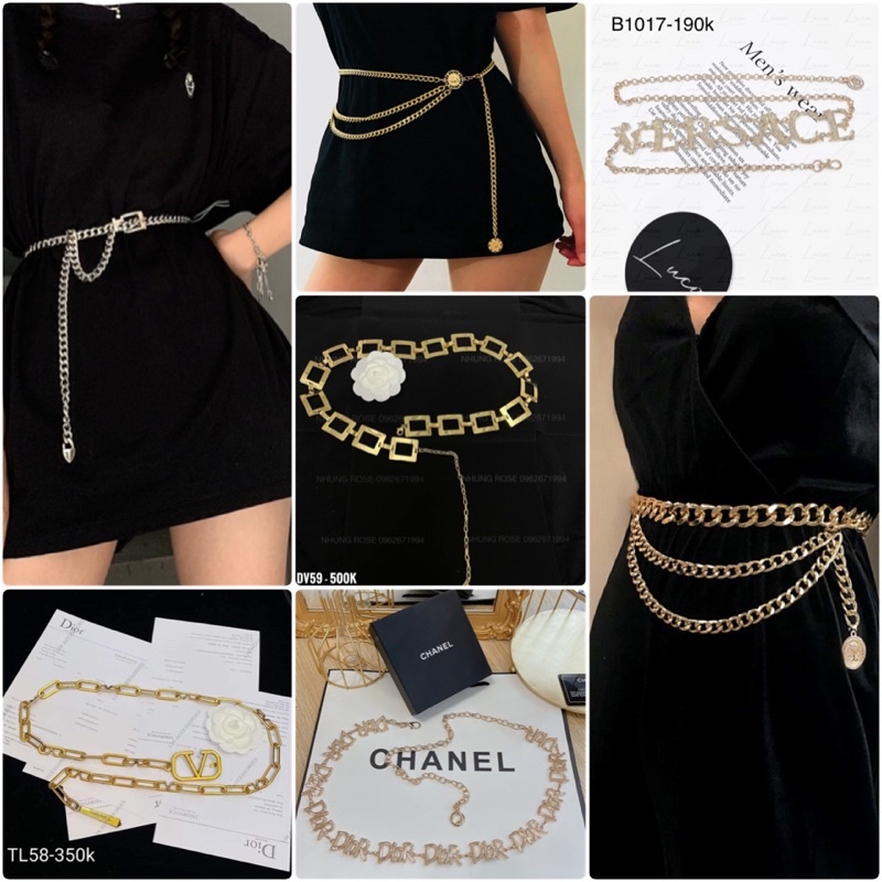 BELT/THẮT LƯNG ĐAI VÁY XÍCH NHIỀU MẪU