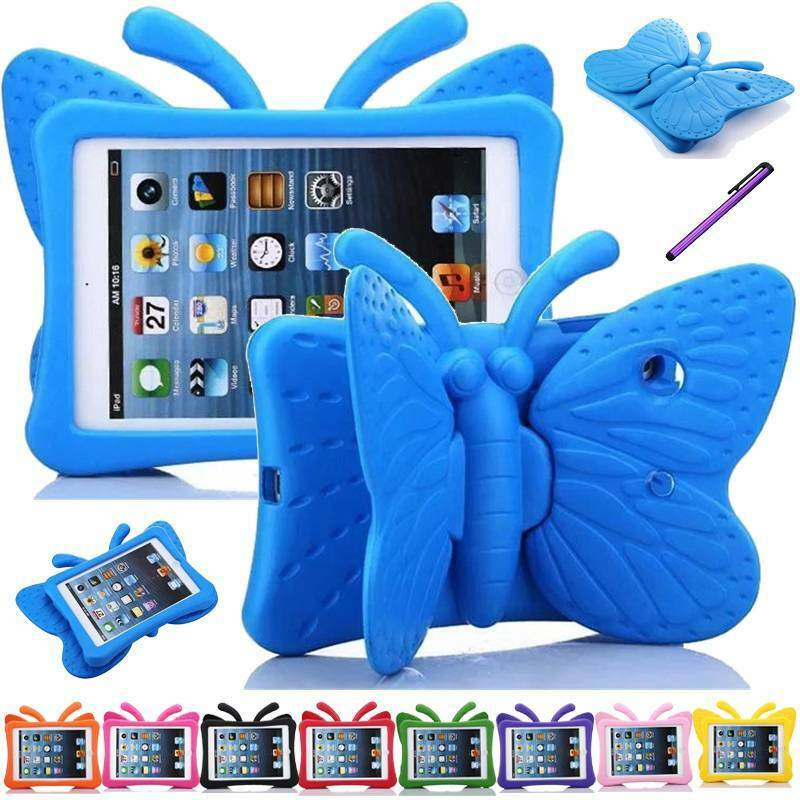 Ốp máy tính bảng bằng xốp EVA chống sốc hình bướm có giá đỡ cho iPad 9th Generation 10.2" 2021