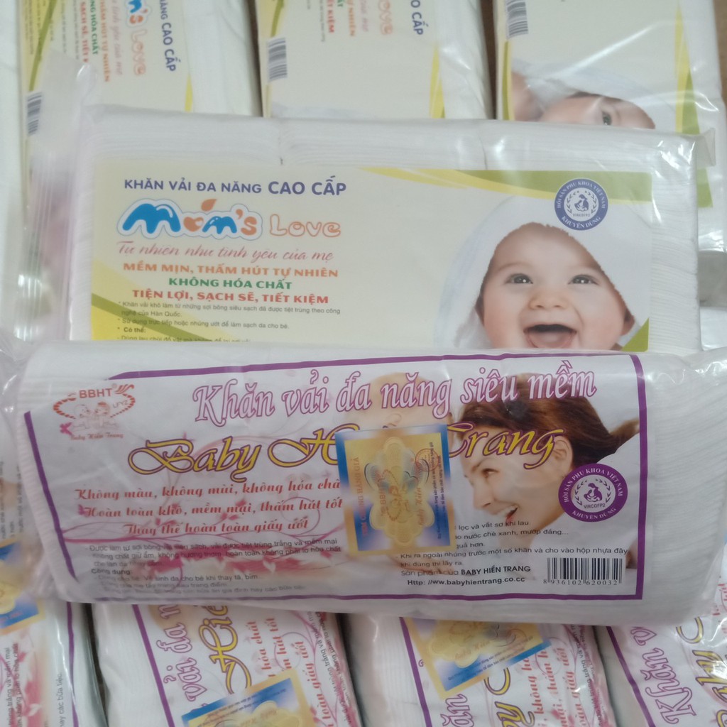 [XẢ KHO] Khăn vải khô đa năng siêu mềm BaBy Hiền Trang 300 Tờ