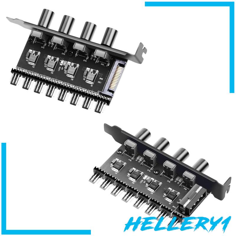 Bộ Chuyển Đổi Quạt Tản Nhiệt 8 Kênh Cho PC / Khung Gầm Máy Tính [Hellery1]