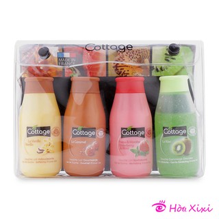 Set 4 chai sữa tắm mini Cottage - Pháp