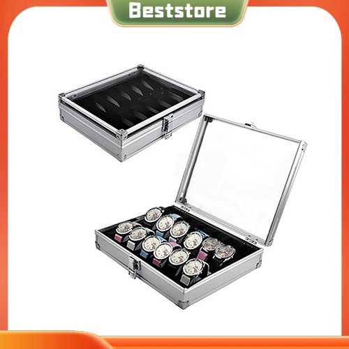 Hộp Đựng Đồng Hồ Bằng Nhôm 6 / 12 Ngăn Tiện Dụng