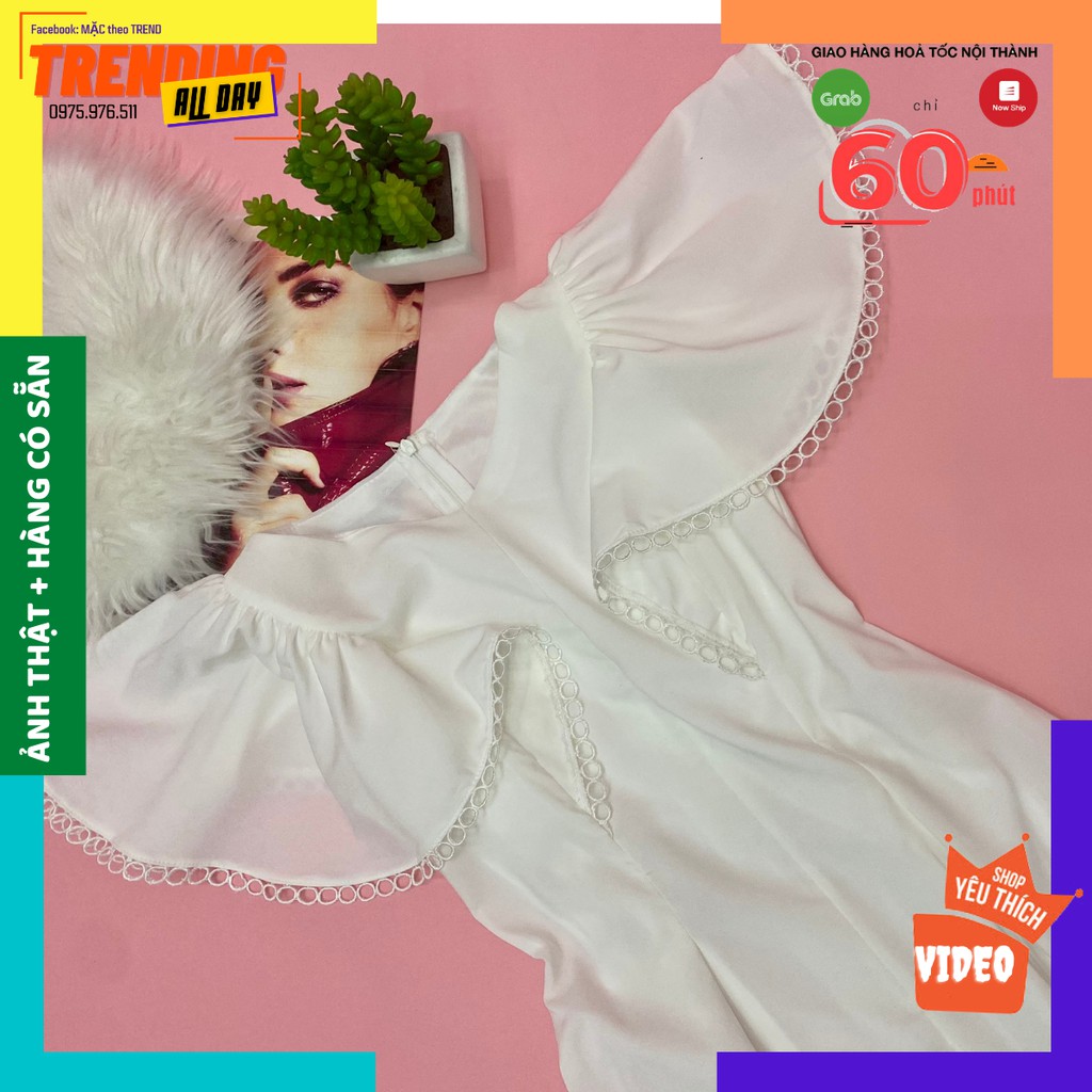 Đầm Dáng Dài, Đầm Xoè Tay Cách Điệu, Cổ Tim, Viền Ren, From Chuẩn mặc Auto Xinh Đẹp ạ. | BigBuy360 - bigbuy360.vn