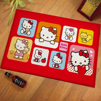 Thảm chữ nhật hình Hello Kitty kích thước 40x60cm KT039