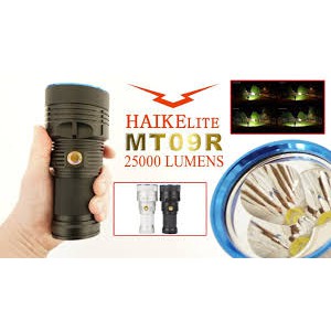 Haikelite MT09R 3x XHP70.2 25000LM Đèn pin công suất cao - 5000K(bao gồm 4 pin panasonic 18650 3400mah)