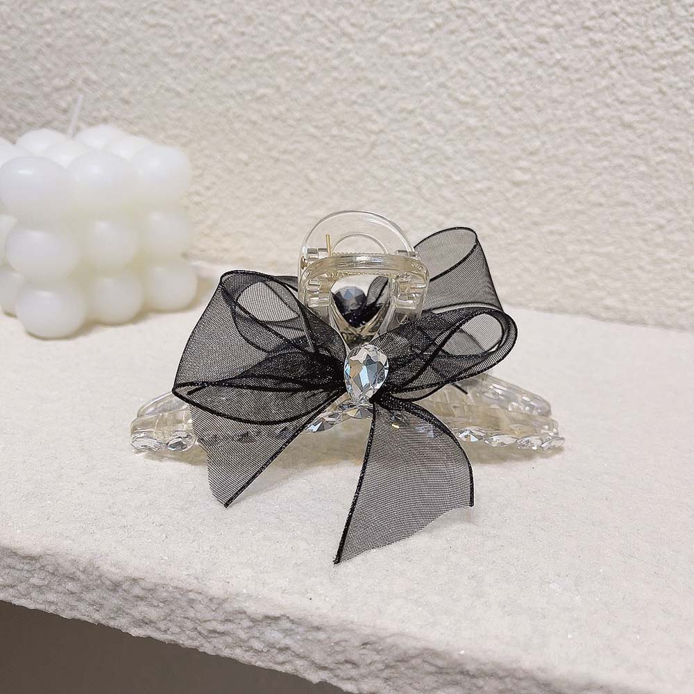 Kẹp Tóc Lưới Hình Nơ Nhiều Màu Thanh Lịch Cho Nữ