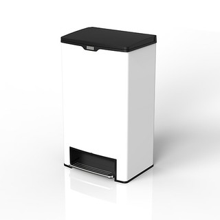 Thùng rác fitis mega đạp 40l trắng spl2-904