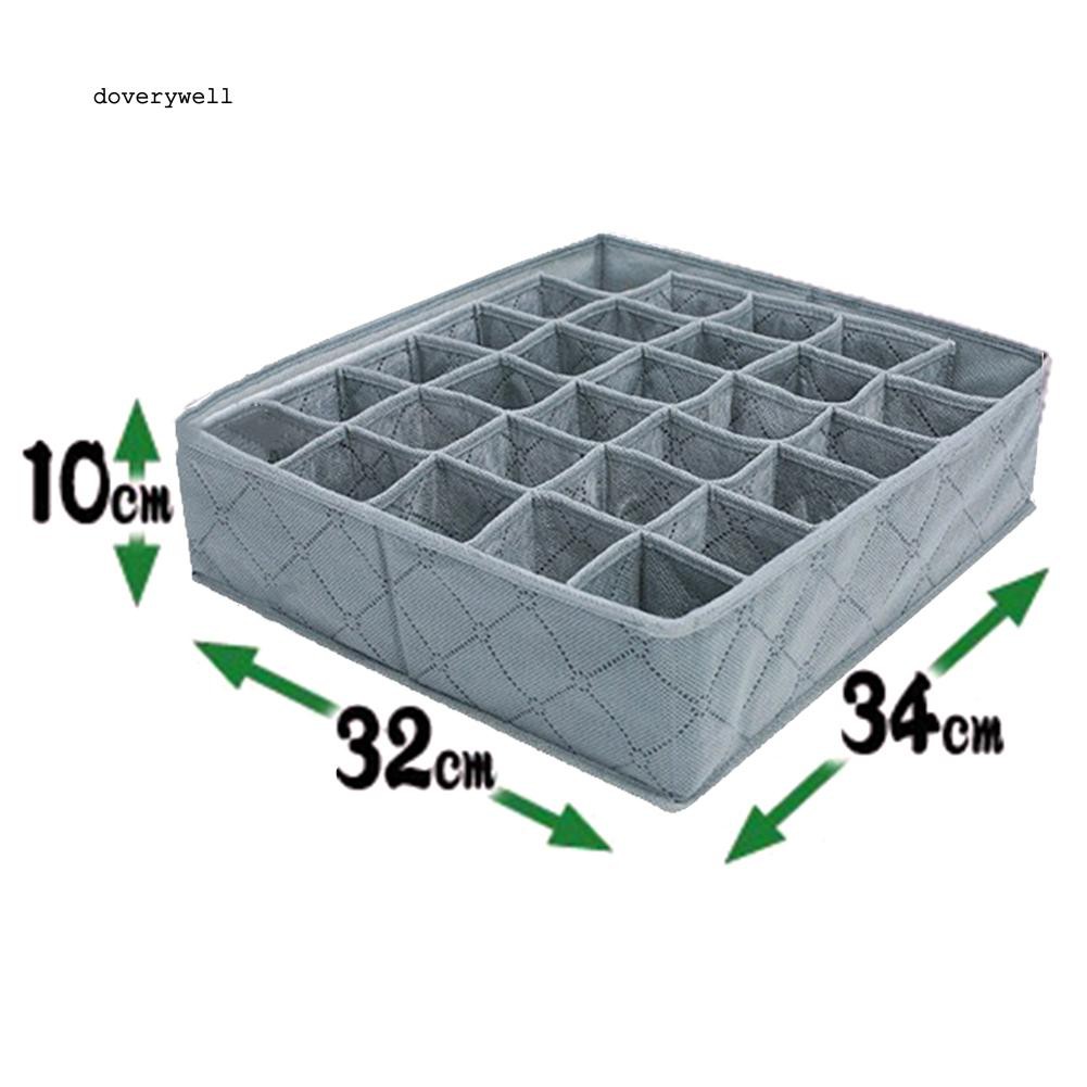 Hộp đựng 30 ngăn dùng để đựng tất, cà vạt, quần lót chất liệu than hoạt tính
