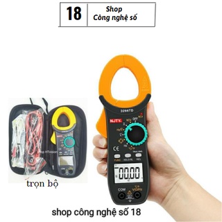 Đồng hồ kẹp dòng - kìm ampe kế NJTY 3266TD van năng  đo tụ, tần số, nhiệt độ, điện trở, điện áp, dễ sử dụng