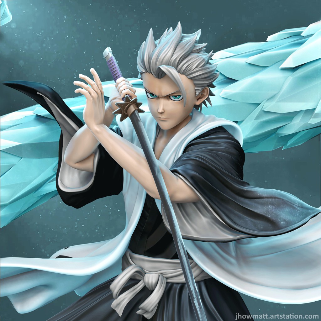 File in 3D Captain Hitsugaya - Bleach