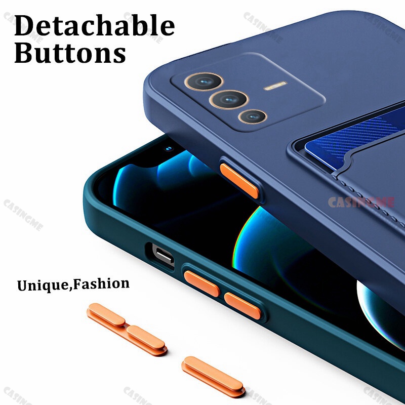 Ốp Điện Thoại TPU Silicon Mềm Chống Sốc Có Ngăn Đựng Thẻ Cho Oppo Reno7 Reno7Z 5G Pro Reno 7 7 Z Oppo Reno7Z 5G