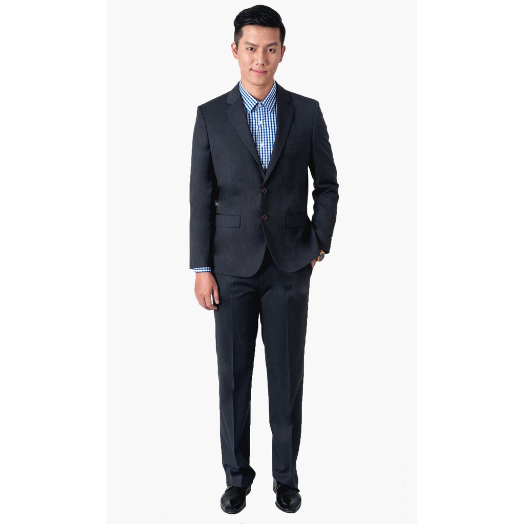 Bộ veston nam mattana classic fit màu xám đậm melange MSM86151055807883