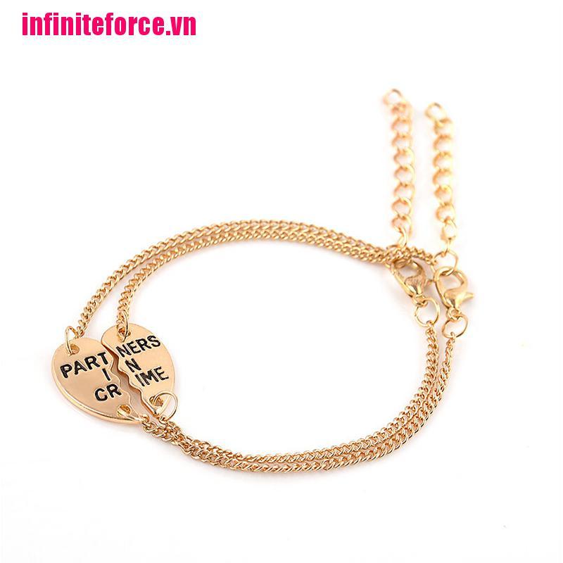 Set 2 Vòng Tay Mặt Mảnh Ghép Trái Tim Cho Tốt Nhất