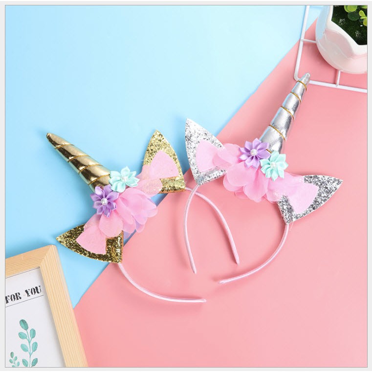 Đồ chơi hóa trang trẻ em siêu dễ thương - Cài Tóc Sừng Kì Lân Ma Thuật / Ngựa Pony Loại có đèn / ko đèn