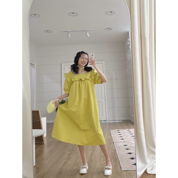 D05 - Đầm suông bèo xanh bơ