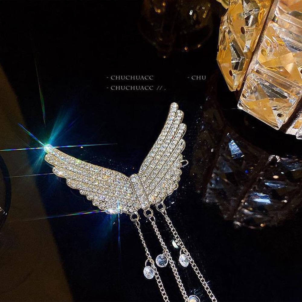 Kẹp Tóc Hình Đôi Cánh Bằng Hợp Kim Phong Cách Hàn Quốc Dành Cho Nữ