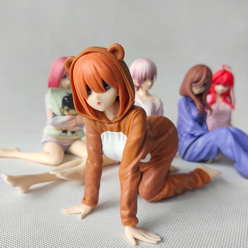 Set 5 Mô Hình Nhân Vật Nakano Ichika Nino Miku Yotsuba Itsuki Trang Trí