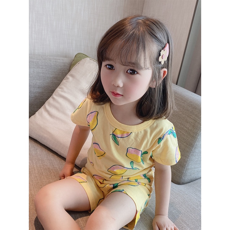 Bộ quần áo cộc tay bé gái 27HOME - Bộ quần áo trẻ em
