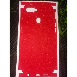 Skin dán nhũ đỏ Oppo F9