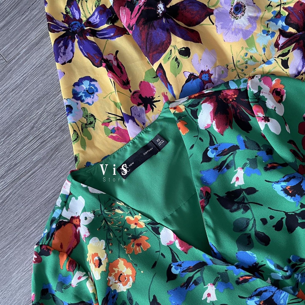 Đầm wrap hoa nhí nữ