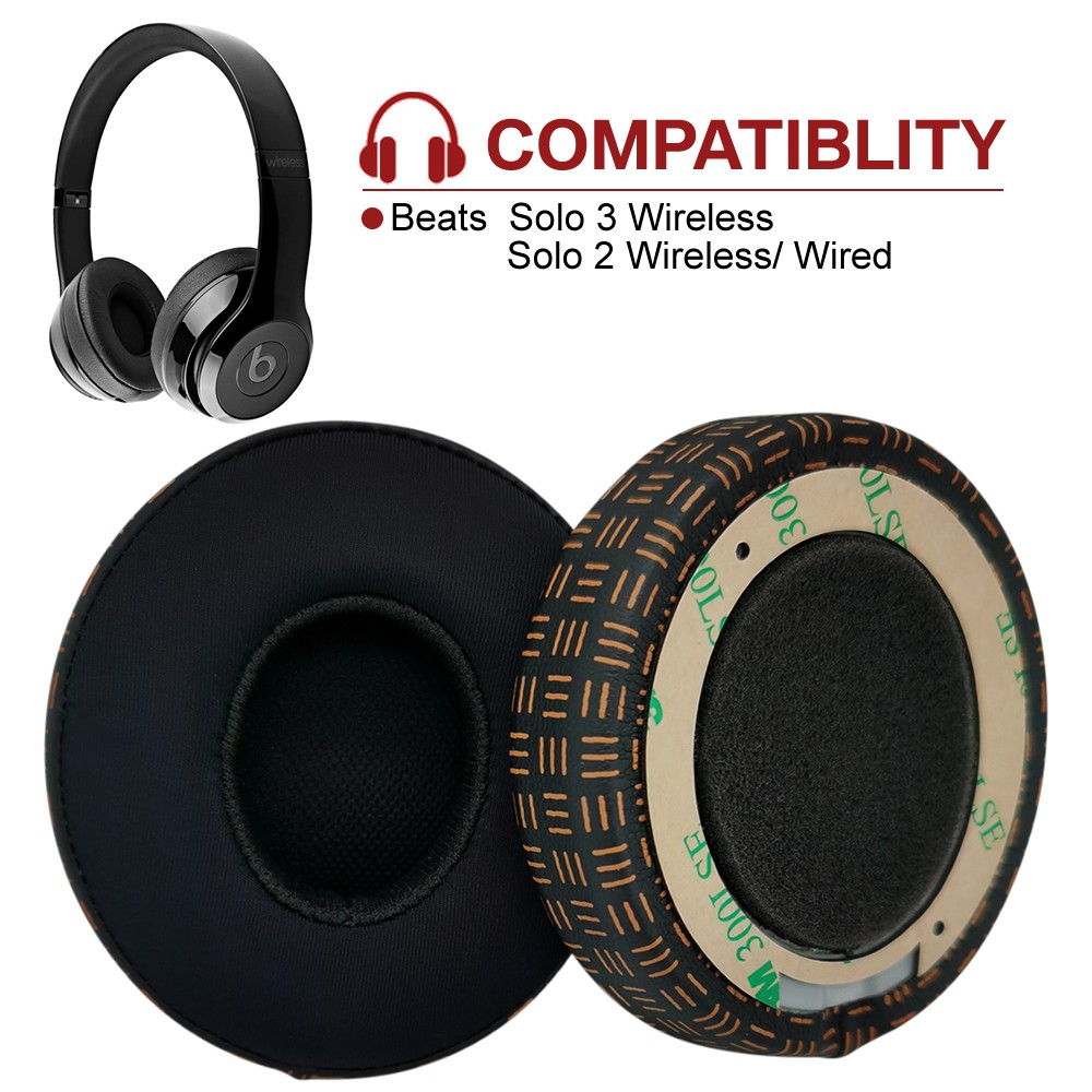 iNeedKit Upgraded Cooling Gel Earpads Compatible with Beats Solo3 wireless, Solo 2 On-Ear Headphones Ear Pads Cushions