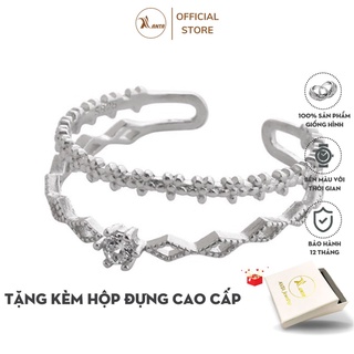 Nhẫn nữ hở freesize,hợp với mọi kích cỡ ngón tay, ren đôi nhỏ xinh ATJ2103P ANTA Jewelry