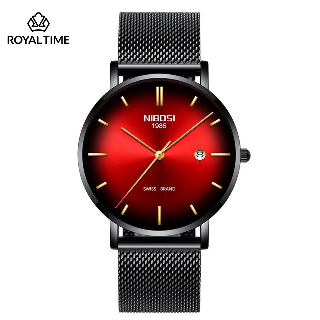 Đồng hồ nam NIBOSI chính hãng NI2362.02A tặng kèm pin dự phòng chính hãng và vòng tay