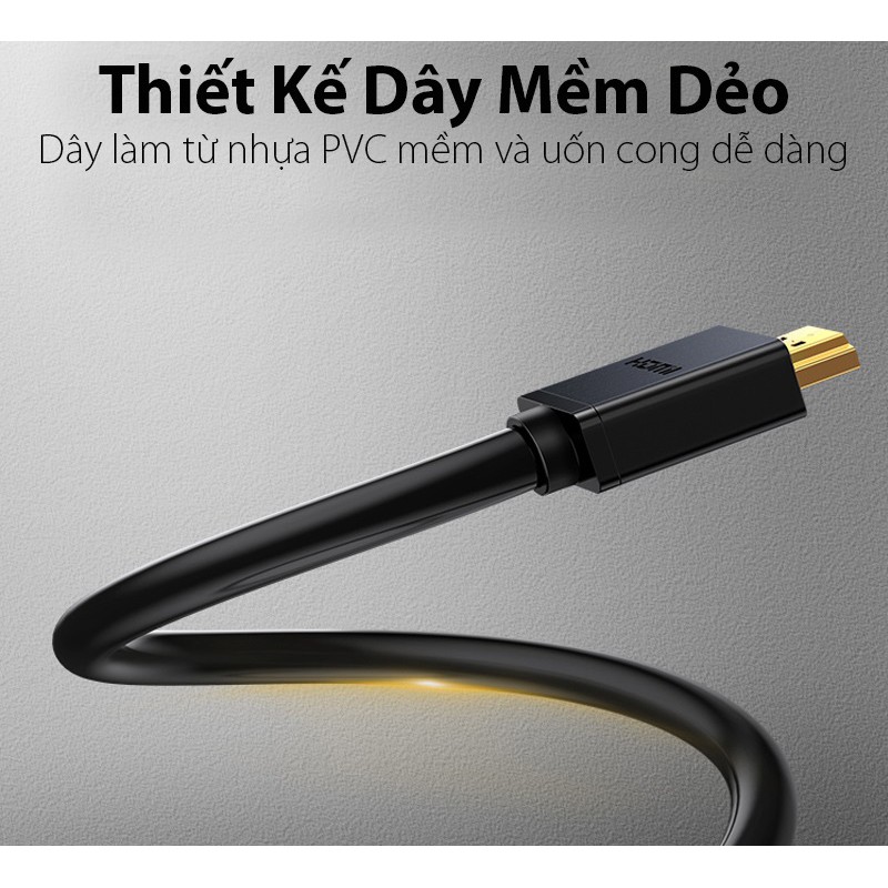 Cáp HDMI 2.0 dài 1,5M cao cấp hỗ trợ Ethernet + 4k2k Ugreen 60820 chính hãng