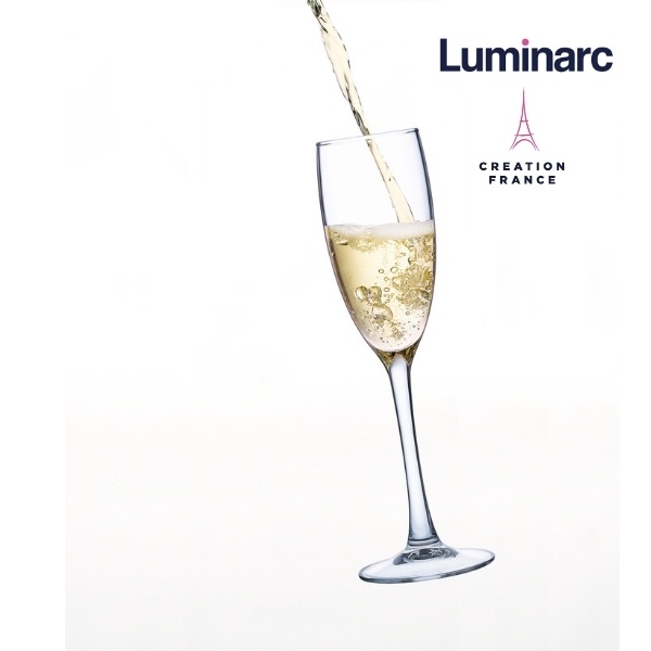 Bộ 4 Ly Rượu Champagne Thuỷ Tinh Luminarc World Wine 160ml - LUWOG8981