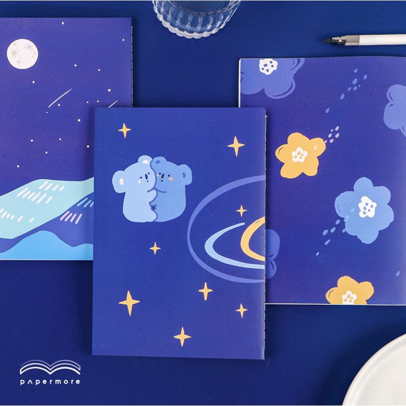 [Mã LIFEB04ALL giảm 10% tối đa 15K đơn 0Đ] Sổ chiết lưu trữ sticker washi Blue ideals sổ size A5 | BTS008