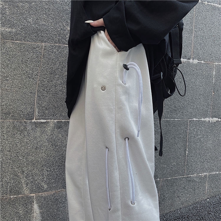 Quần Thể Thao Dáng Rộng Phối Dây Rút Phong Cách Thời Trang Harajuku 237127 | BigBuy360 - bigbuy360.vn