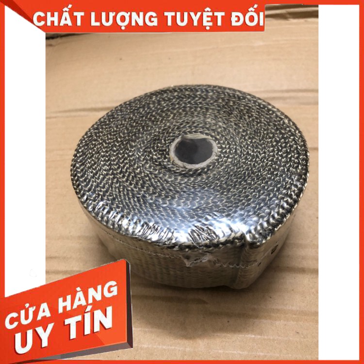 Vải cuốn pô chịu nhiệt 10m/cuộn,chống nóng dành cho xe máy classic, cafe racer