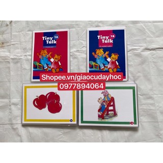 Flashcards  Tiny Talk 1A-1B ( khổ A5 - ép plastic bền đẹp )