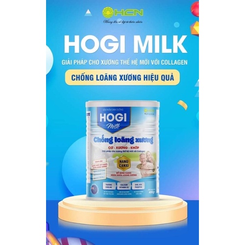 Sữa chống loãng xương Hogi milk 400g bổ sung Canxi giúp xương chắc ,khớp khỏe