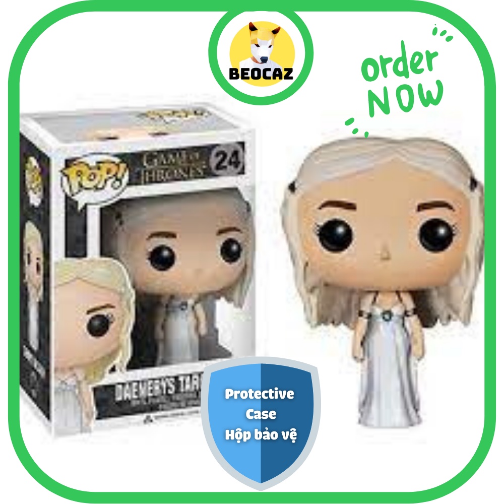 Mô hình Funko Nội Địa Trung Mẹ Rồng Daenerys Targaryen Game of Thrones Trò Chơi Vương Quyền GOT No.24 Tặng Hộp Bảo Vệ